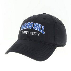 Black cap with Mars Hill University embroidered