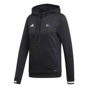 Black Adidas hoodie with color MHU athletics logo