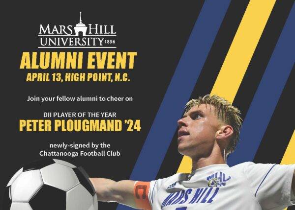 MHU Alumni will have a block of seats for the match between the Chattanooga Football Club and the Carolina Core of High Point. Together, we can cheer on Chattanooga’s newest recruit, Peter Plougmand, MHU soccer standout and 2024 Division II Player of the Year. Tickets for the match are $20.